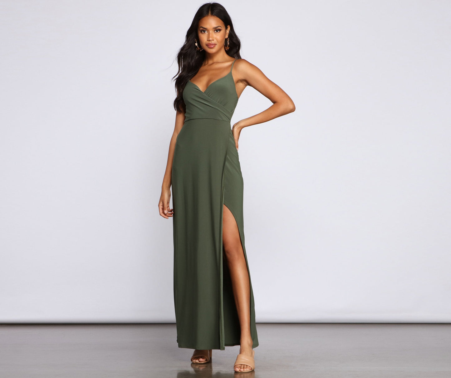 Major Appeal High Slit Maxi Dress - Lady Occasions