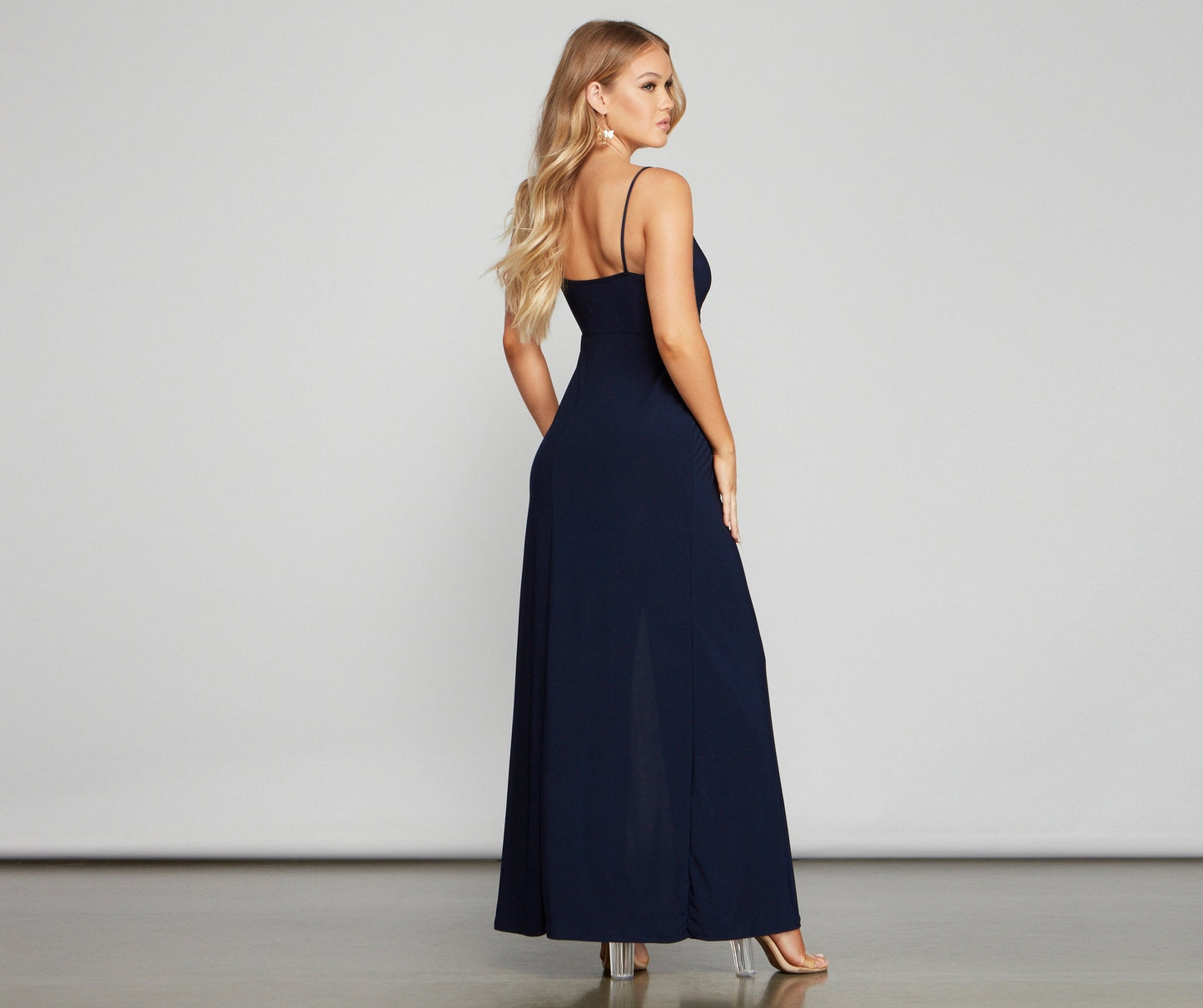 Major Appeal High Charming Slit Maxi Dress