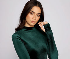 Luxe Stunner Stylish Velvet Mini Dress