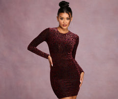 Heart Of Glam Charming Long Sleeve Mini Dress