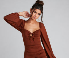 Such A Sweetheart Charming Mini Ruched Dress