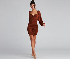 Such A Sweetheart Charming Mini Ruched Dress