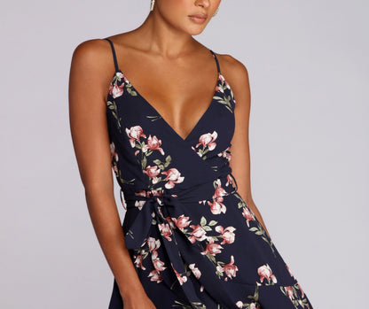 Plant One On Charming Floral Skater Dress