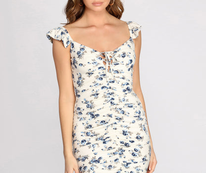 Nothin' But A Sweet Graceful Thing Floral Mini Dress