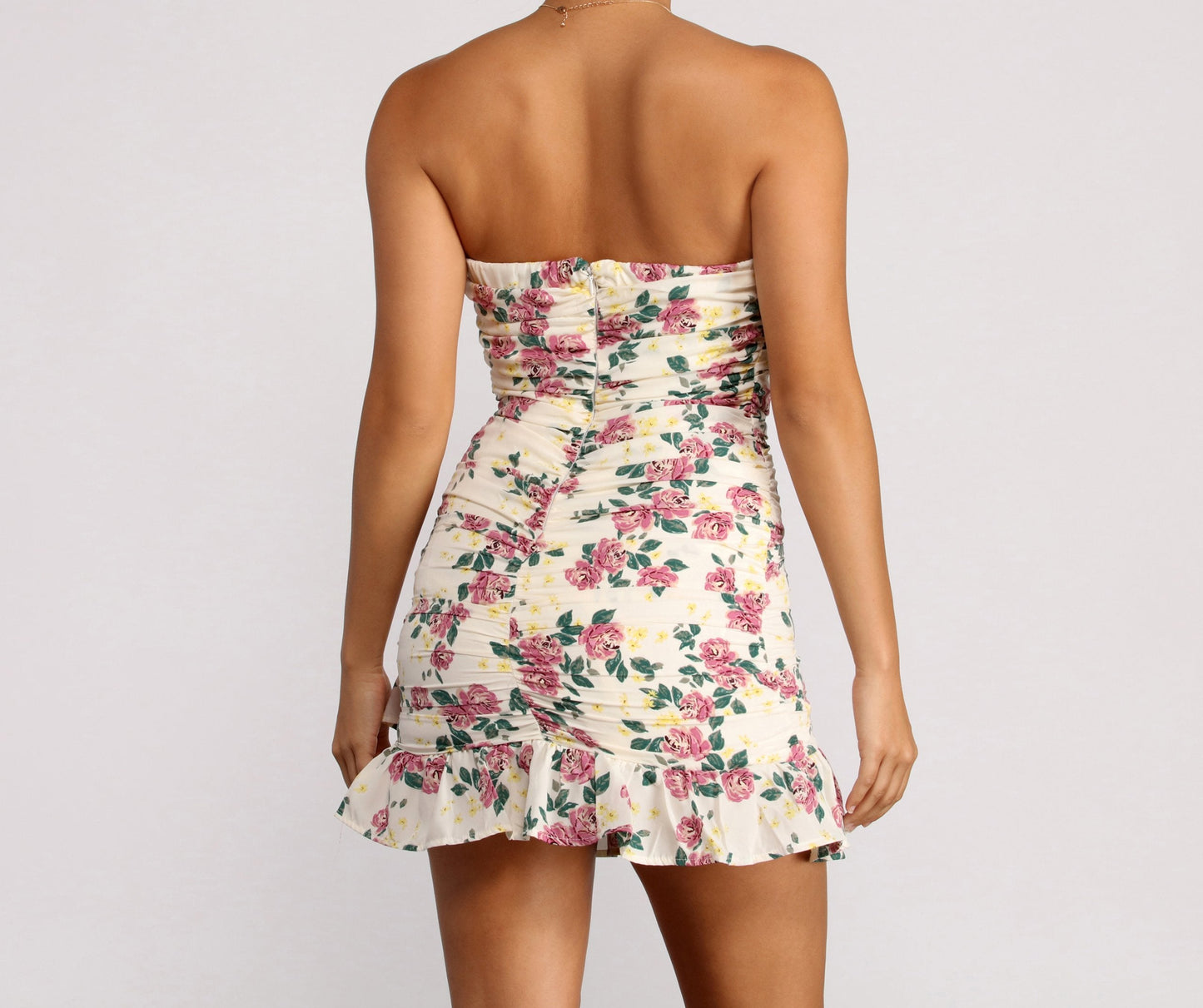 Floral Feels Stylish Ruffle Mini Dress