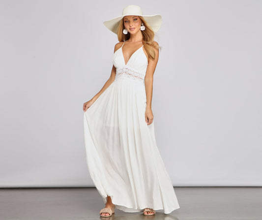 Stylish Girl Summer Crochet Maxi Dress - Lady Occasions