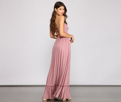 Go With The Charming Flow Smocked Maxi Dress