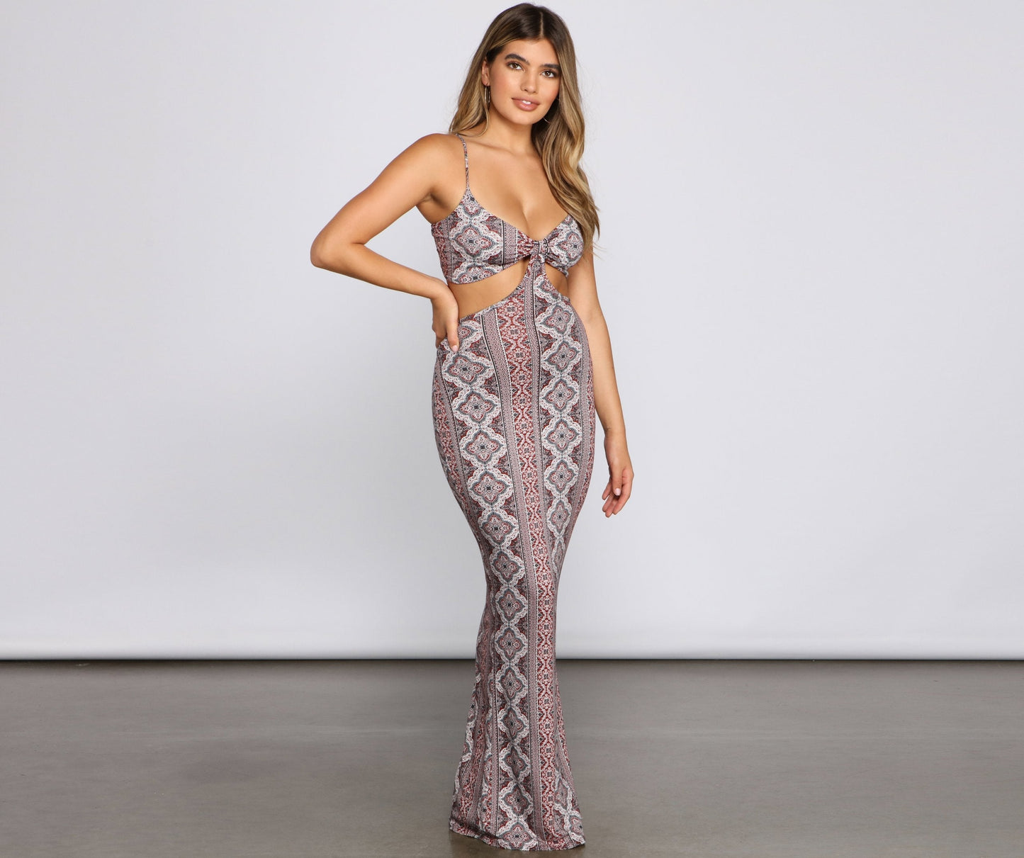 Carefree Bohemian Chic Cutout Maxi Dress - Lady Occasions