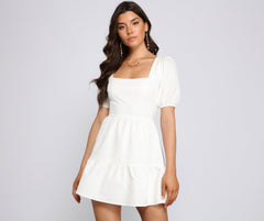 One Of A Charming Kind A-Line Mini Dress