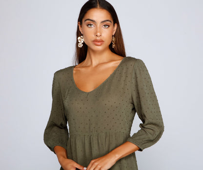 Effortless Vibes Stylish Babydoll Dress