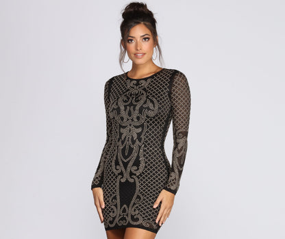 Embellished Beauty Stylish Mini Dress