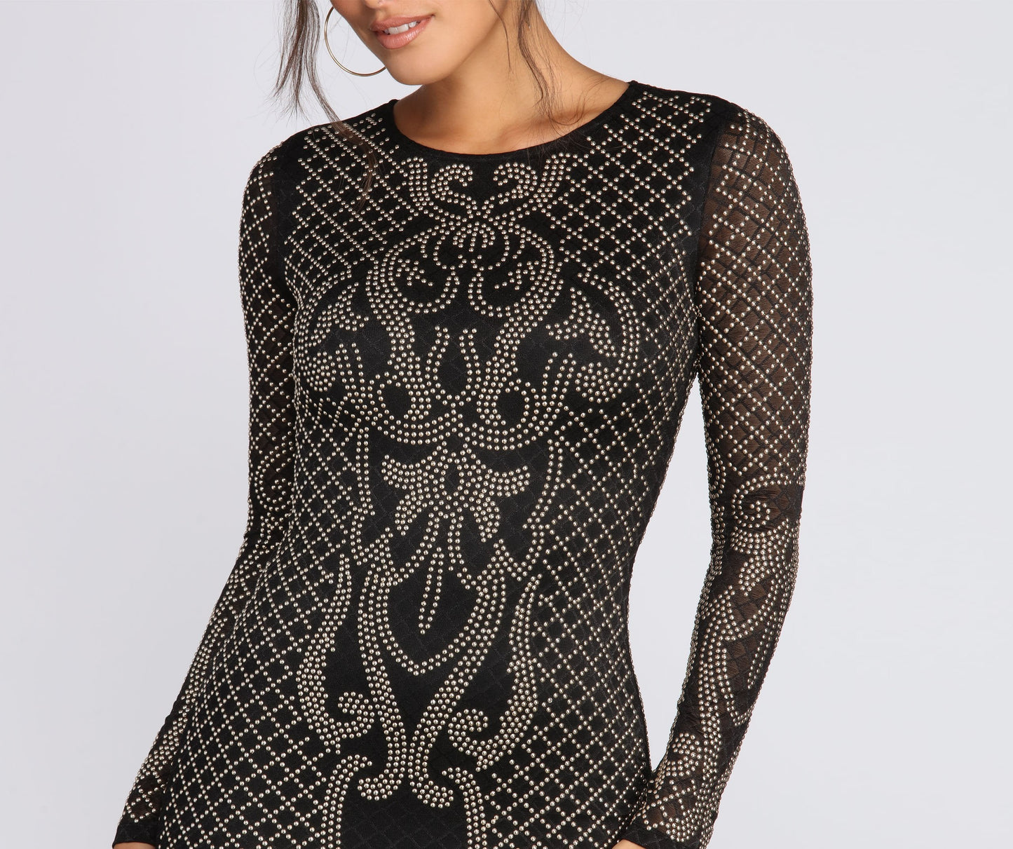 Embellished Beauty Stylish Mini Dress