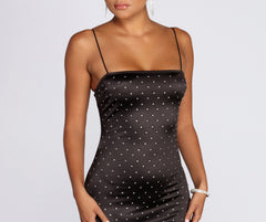 Treat Me Heat Charming Stone Mini Dress