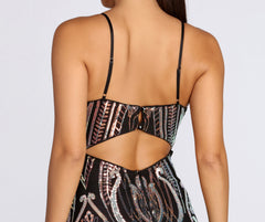 You Amaze Me Charming Sequin Mini Dress