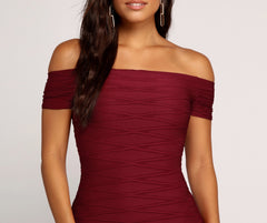 Off The Stylish Charts Mini Dress