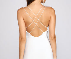 Sassy Straps Stylish Sleeveless Mini Dress