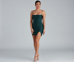 Impress The Best Charming Square Neck Mini Dress