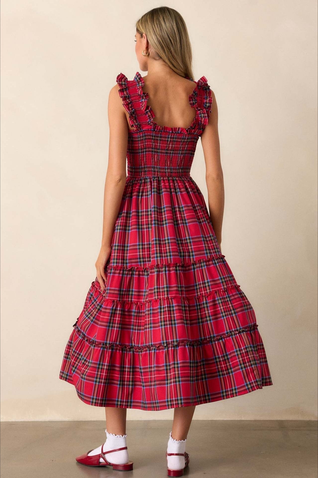 Checkered Slip Party Dress