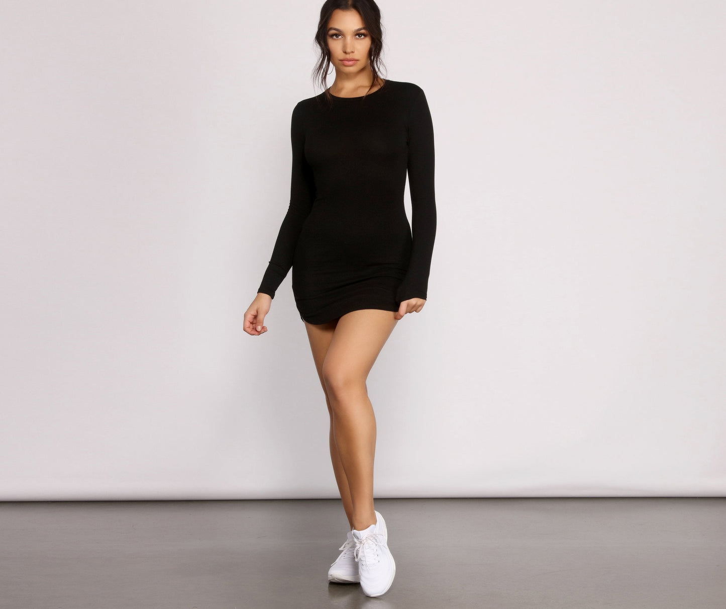 Back to Basics Charming Knit Mini Dress