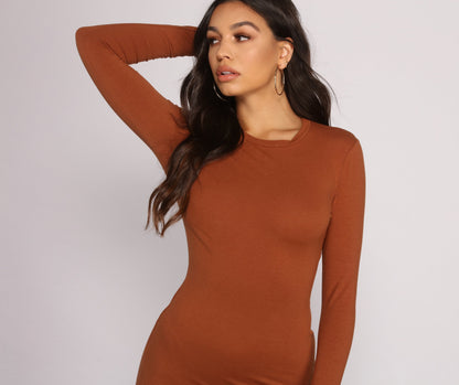 Back to Basics Charming Knit Mini Dress