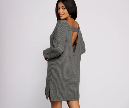 Cozy Knit Stylish Long Sleeve Tunic