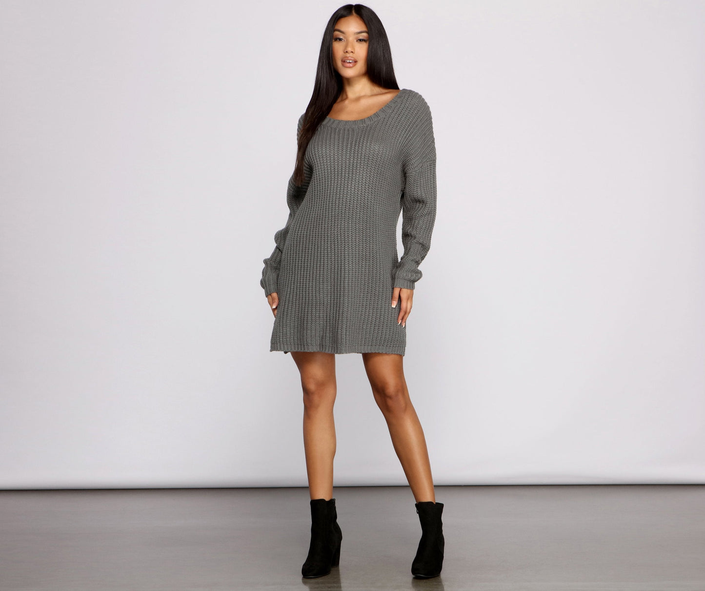 Cozy Knit Stylish Long Sleeve Tunic