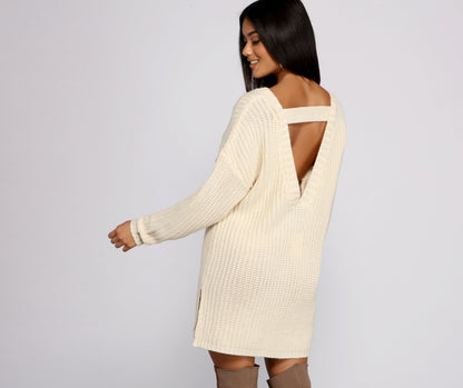 Cozy Knit Stylish Long Sleeve Tunic