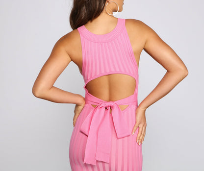 Keepin' Knit On-Trend Charming Mini Sweater Dress