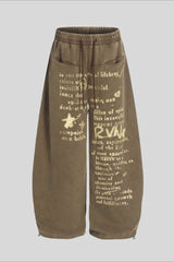 Minimal Cotton Wide Leg Sweatpants