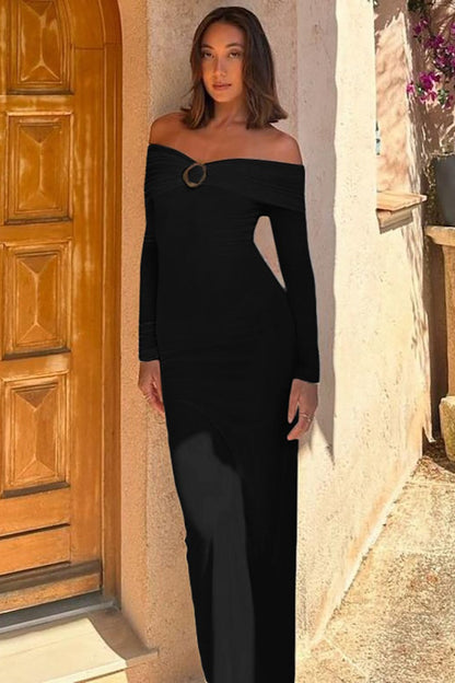 Bustier Metallic Detail Party Dress