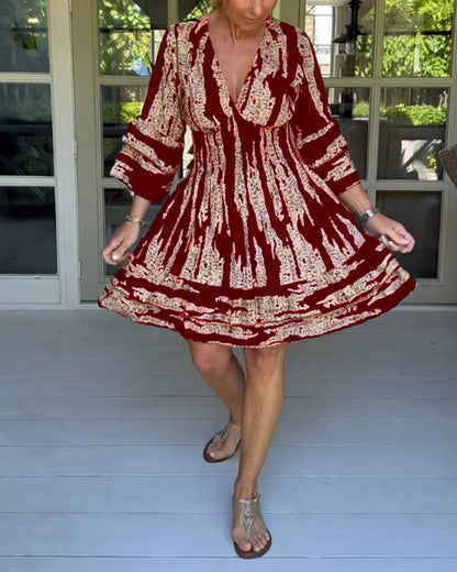 V-neck dress