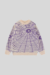 Spiderweb Jacquard All Over Sweater