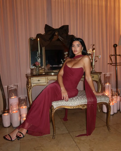 Strapless Bodycon Maxi Dress