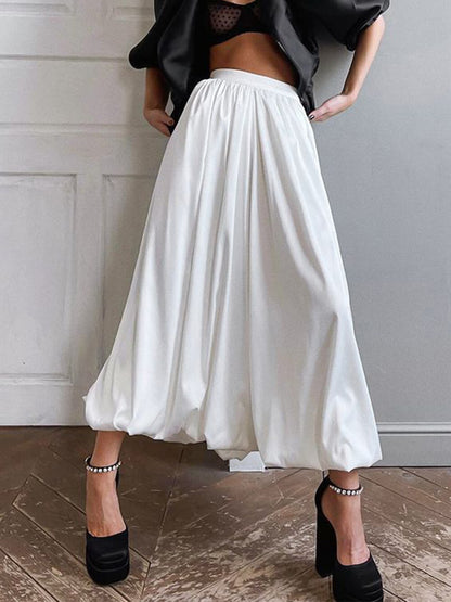 French High Waist Charming A-Line Skirt Skirt