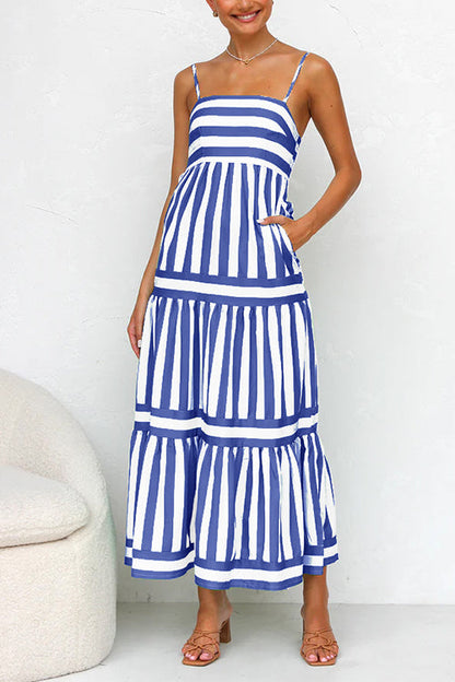 Color Block Maxi Dress