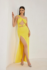 One Shoulder Maxi Dress