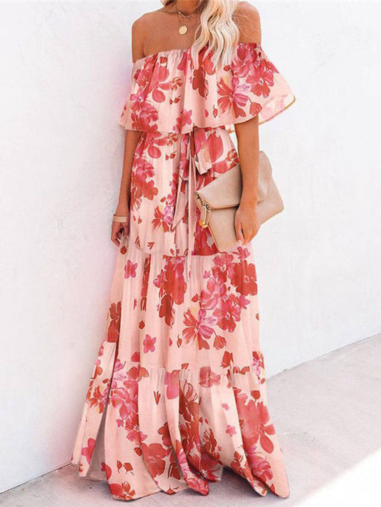 Printed Wrap Stylish Maxi Dress