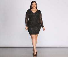 Plus Set In Charming Heat Stone Dress