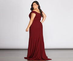 Plus Briar Formal Charming Off The Shoulder Dress