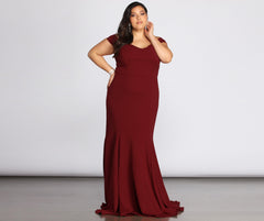 Plus Briar Formal Charming Off The Shoulder Dress