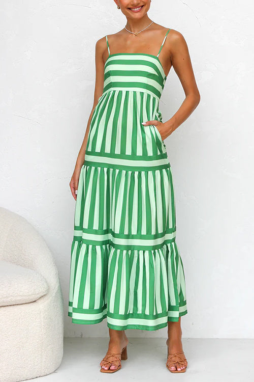 Color Block Maxi Dress
