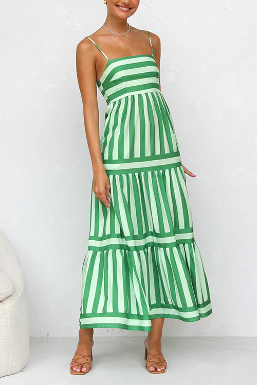 Color Block Maxi Dress
