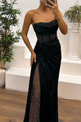 LAVILLA - DAZZLING PROM NIGHT STRAPLESS DRESS