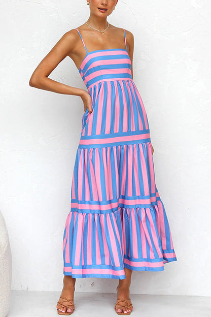 Color Block Maxi Dress