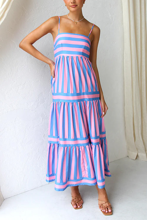 Color Block Maxi Dress