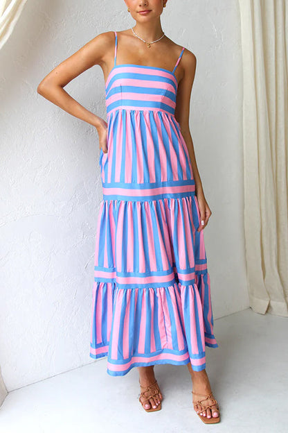 Color Block Maxi Dress