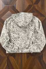 Leopard Wash Relaxed Full Zip Hoodie