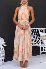 CHARLENE - HAND-PAINTED DESIGNER DRESS