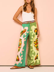 Multicolor Print Lemon Pants