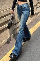High Waist Flared Bootcut Jeans